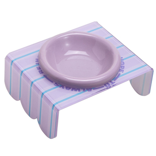 Petdebby猫碗陶瓷宠物碗狗狗碗猫咪碗增高碗架保护颈椎餐前盘AE碗