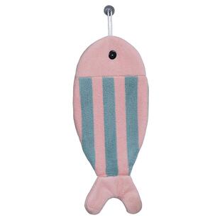 卡通挂式毛巾非纯棉吸水儿童可爱擦手巾抹手插手布厨房手巾搽手帕