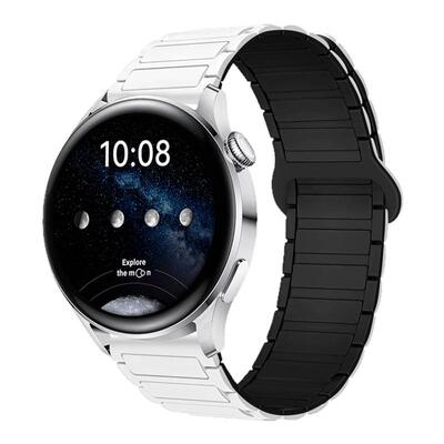 适用watchS4/S3硅胶磁吸表带