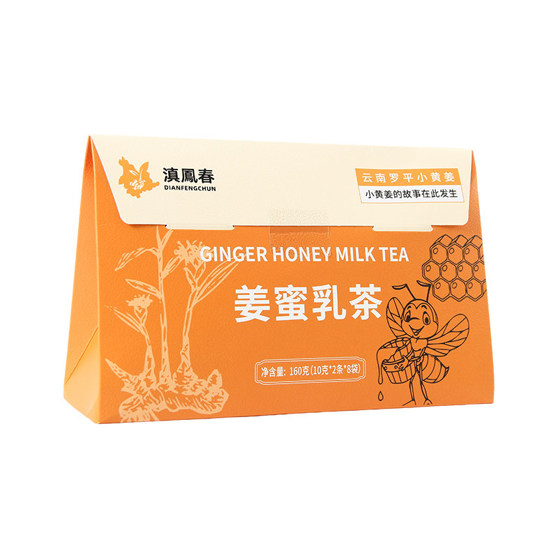 滇凤春姜蜜乳茶云南特产奶味姜茶便携冲泡随身呵护姜茶160g袋装