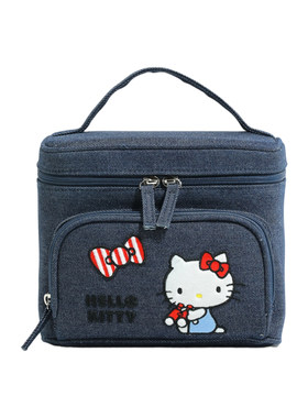 HelloKitty正版牛仔刺绣化妆包