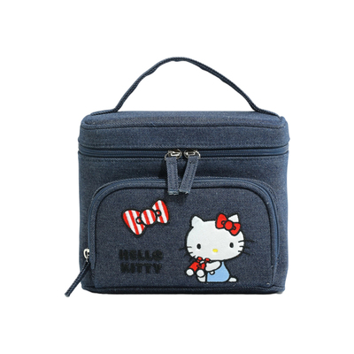 HelloKitty正版牛仔刺绣化妆包