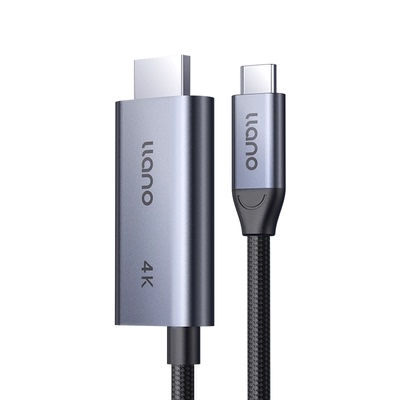 绿巨能typec转hdmi手机电视同屏转换连接线笔记本电脑平板外接显示器投影仪4k高清有线投屏适用macbook苹果16