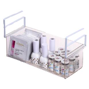 镜柜下收纳盒悬挂式化妆品置物架卫生间浴室柜护肤品面膜整理挂篮