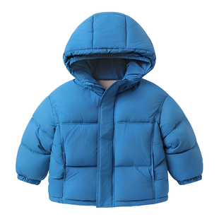 右欧男童加绒棉服外套冬装秋冬款红色童装儿童宝宝厚上衣冬季棉袄