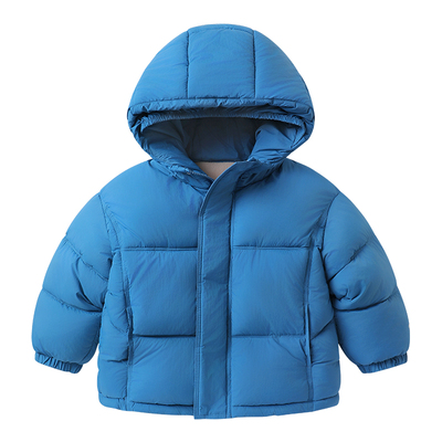右欧男童加绒棉服外套