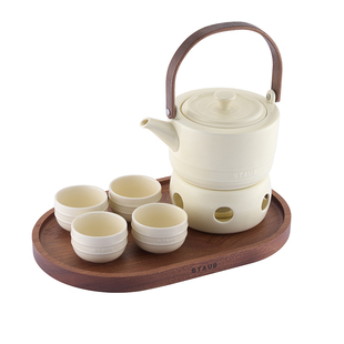 staub珐宝围炉煮茶套装陶瓷温茶炉茶具套组小火慢煮茶香户外