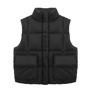 派町童装男童马甲儿童简约基础棉外套2025冬季新款中大童冬装洋气