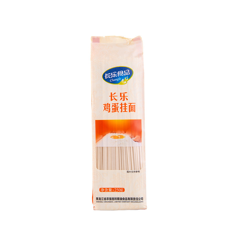 东北黑龙江农垦胜利长乐食品精品挂面鸡蛋荞麦面条250g*袋礼盒装