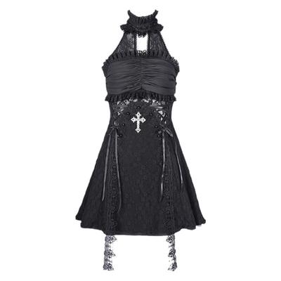 Devilfashion洛丽塔挂脖连衣裙