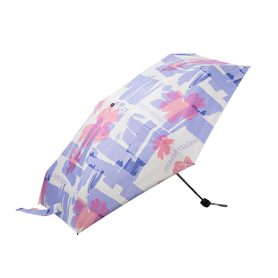 marieclaire 六折口袋伞 超轻小巧便携黑胶防晒伞晴雨两用UPF50+