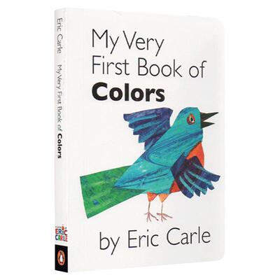 艾瑞卡尔爷爷 色彩纸板书 英文原版 My Very First Book Of Colors 上下翻页 低幼认知启蒙 单词学习 亲子互动图画书 进口英语书籍