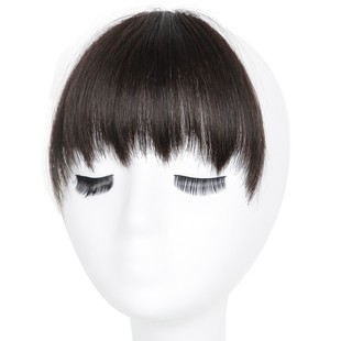 个性狗啃刘海假发女日系二次元真发短发假刘海假发片隐形无痕自然