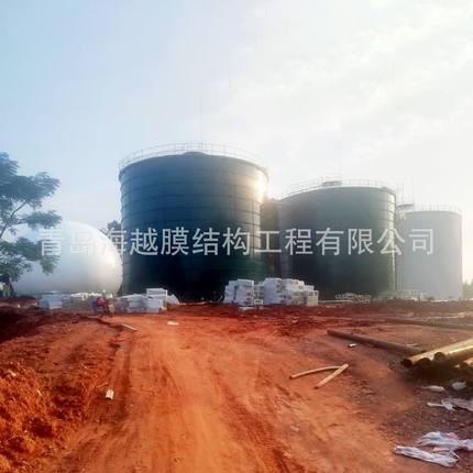 青岛海越10000立方厌氧拼装罐 污水处理沼气罐设备 厌氧发酵罐