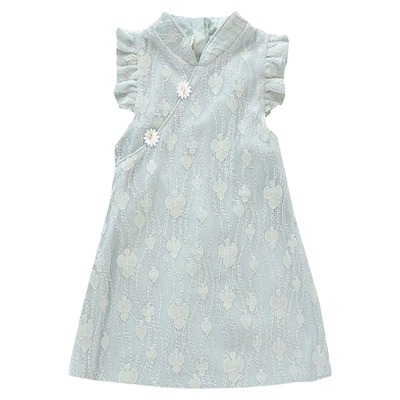 蕾丝旗袍装女宝宝夏装公主连衣裙