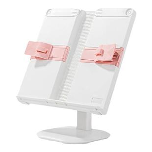 得力阅读架儿童小学生可升降伸缩读书架看书支架书架桌面书夹固定书本书立器多功能翻放夹书架子学生学习神器