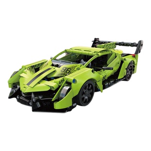 cada咔搭积木魅影幽灵毒药编程双模遥控跑车益智拼装玩具生日礼物