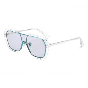 川久保玲网红双梁透明眼镜框镜架男大脸眼睛女防蓝光变色近视眼镜