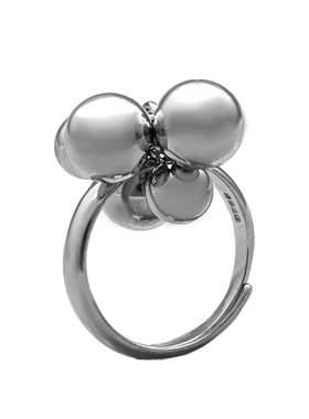 大珠小珠925纯银戒指时尚日韩女