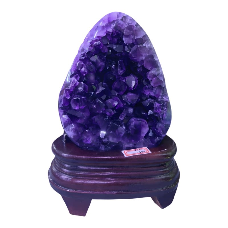 天然帝王紫水晶招财镇宅摆件