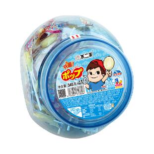 不二家牛奶棒棒糖60支装儿童安全纸棒糖果零食独立包装