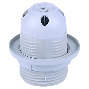 E14 E27塑料灯头吊灯台灯落地灯壁灯卡式灯头灯座螺口全牙光身