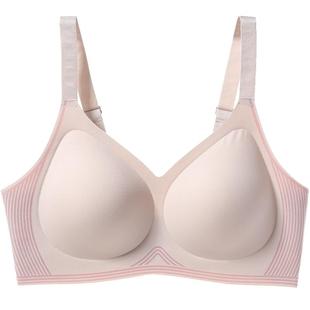 芬腾内衣女上托防下垂聚拢文胸性感薄款光面舒适无钢圈收副乳胸罩