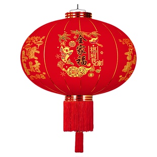 2026新款年年有余遥控大红灯笼新年户外春节阳台过年大门口一对灯