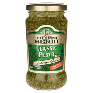 翡丽百瑞罗勒青酱190g意大利面拌面酱原装进口披萨意面调味酱酱料