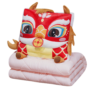 2026马年国潮马抱枕被子二合一办公室午睡枕头两用靠垫枕年会礼品