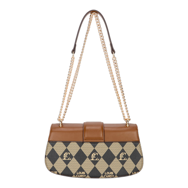 路易卡迪  老花棋盘格美拉德斜挎包送老婆