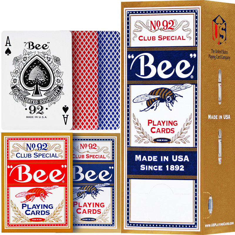 小蜜蜂扑克牌Bee美国进口正品