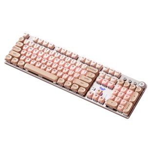 狼蛛粉底液口红机械键盘三模108键无线高颜值女生办公F2088AIR