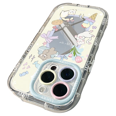 镜子小猫镜面适用于苹果17pro华为奶油壳oppo苹果16新iPhone15/14/13promax手机壳真我红米小米13pro/u