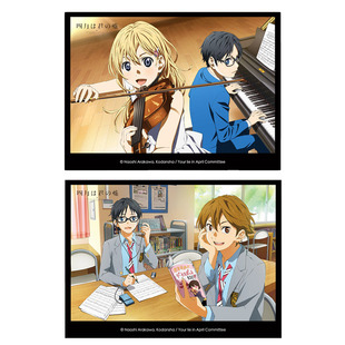 【正版】四月是你的谎言色纸星河动漫周边立牌桌面摆件明信片