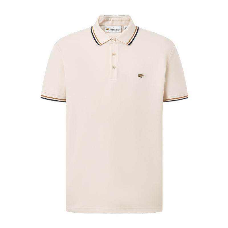 【冰氧吧凉感】GOLDEN BEAR/金熊26夏季男士珠地棉抗菌防晒POLO衫