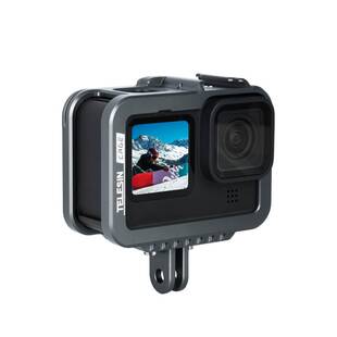 泰迅金属兔笼适用GoPro13/12/11/10/9兔笼狗笼防摔边框保护框补光灯拓展接口配件gopro12配件GoPro11配件