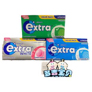 英国Wrigley Airwaves Menthol Sugarfree无糖泡泡薄荷口香糖10粒