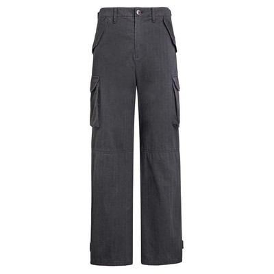 纽约潮牌Profound Permanence系列洗水做旧机能风宽松直筒工装裤