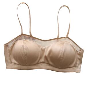 有致双面真丝内衣裸感无痕防走光抹胸式春夏薄款无钢圈桑蚕丝文胸