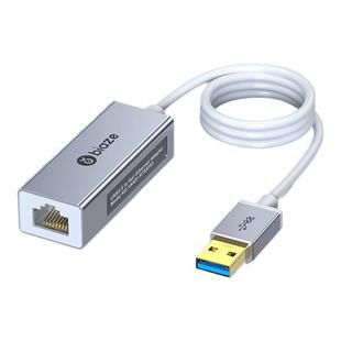 毕亚兹usb千兆网口有线转接口rj45连接头电脑网络有线网卡宽带转换器以太网扩展坞适用台式笔记本手机