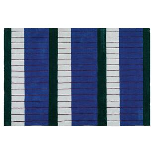 中古包豪斯克莱因蓝地毯客厅2026新款多巴胺卧室房间布置防滑耐脏