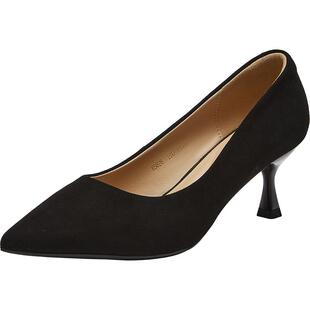 百思图26春新款通勤羊皮小猫跟高跟鞋尖头女浅口细跟单鞋K5828AQ6