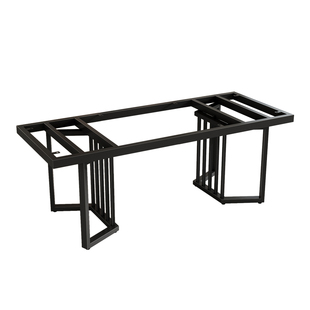 桌腿桌脚支架岩板书桌大板桌架办公桌茶桌大理石桌腿铁艺桌子腿