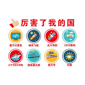 幼儿园科技环创主题墙贴成品小学班级布置教室装饰爱国教育宣传画