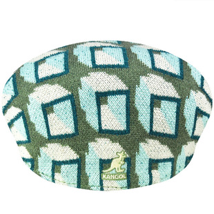 Kangol Motherboard 504袋鼠秋冬新款立体图案情侣贝雷帽鸭舌帽