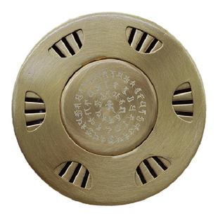 随身炙 艾炙布套套装微烟悉昙秽迹金刚咒轮摧破雕刻铜盒