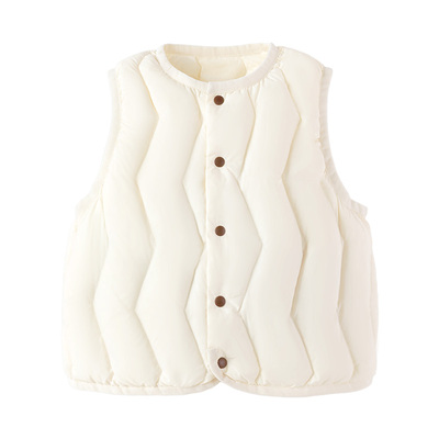 babylove【安心绒】宝宝羽绒马甲冬季保暖外套轻薄白鸭绒婴儿背心