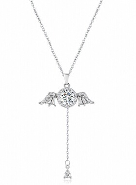 小翅膀会动的银项链~~丘比特之心