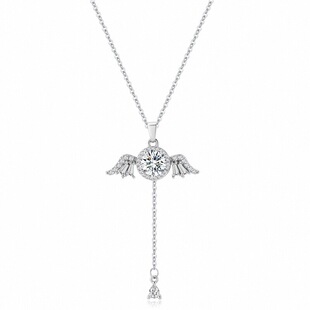 「丘比特之心」s999银小翅膀项链轻奢灵动小众高级锁骨链生日礼物